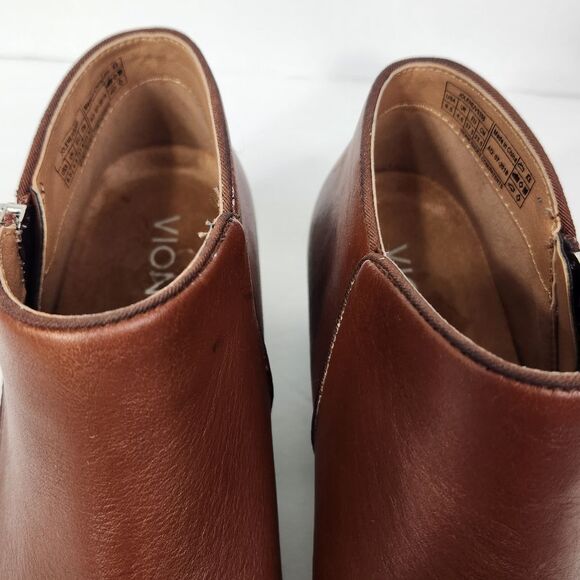 Vionic Jolene Mocha Ankle Boot Size 6.5 Western Casual Comfy - Picture 7 of 14